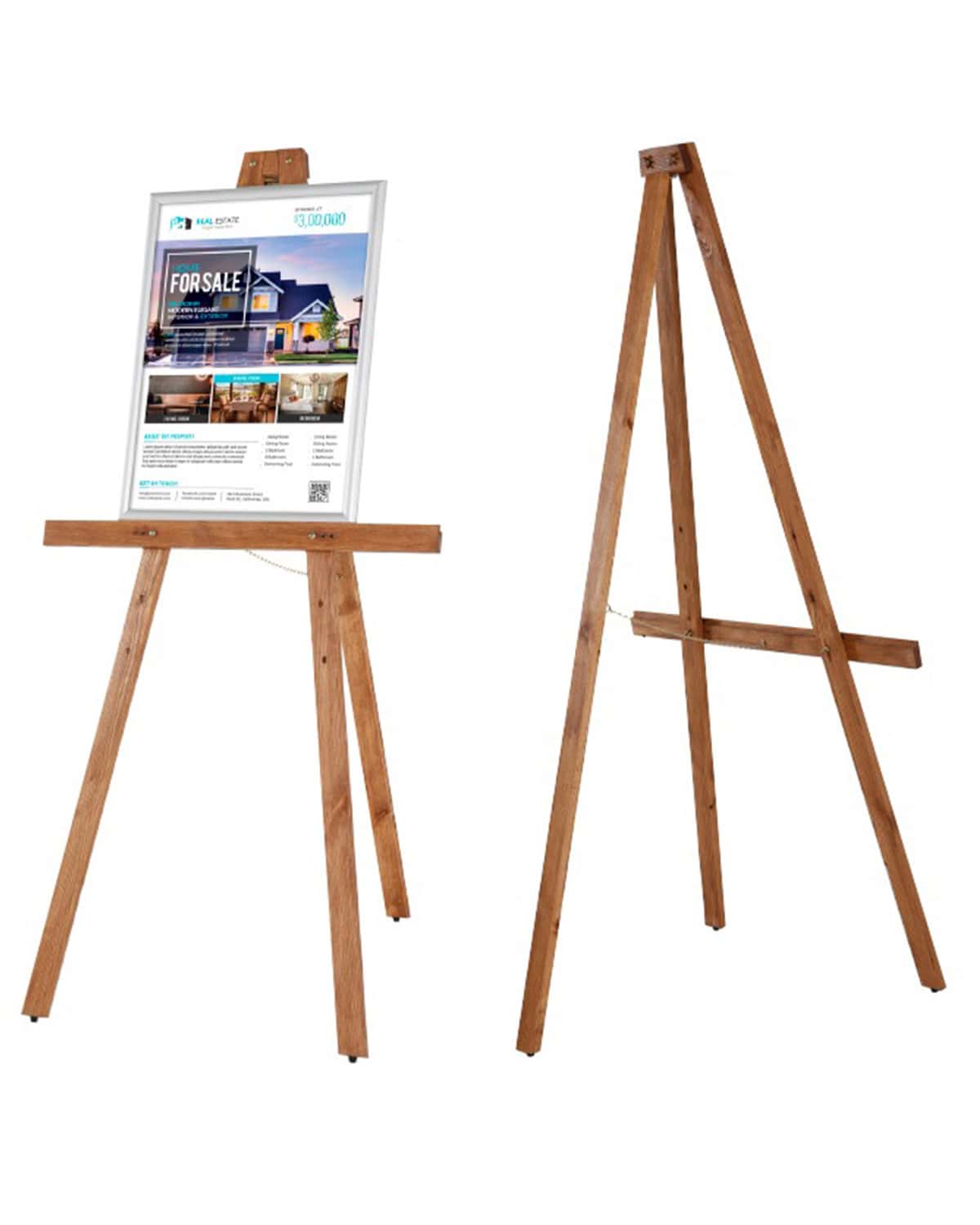 Basic Natural Ahşap Şövale