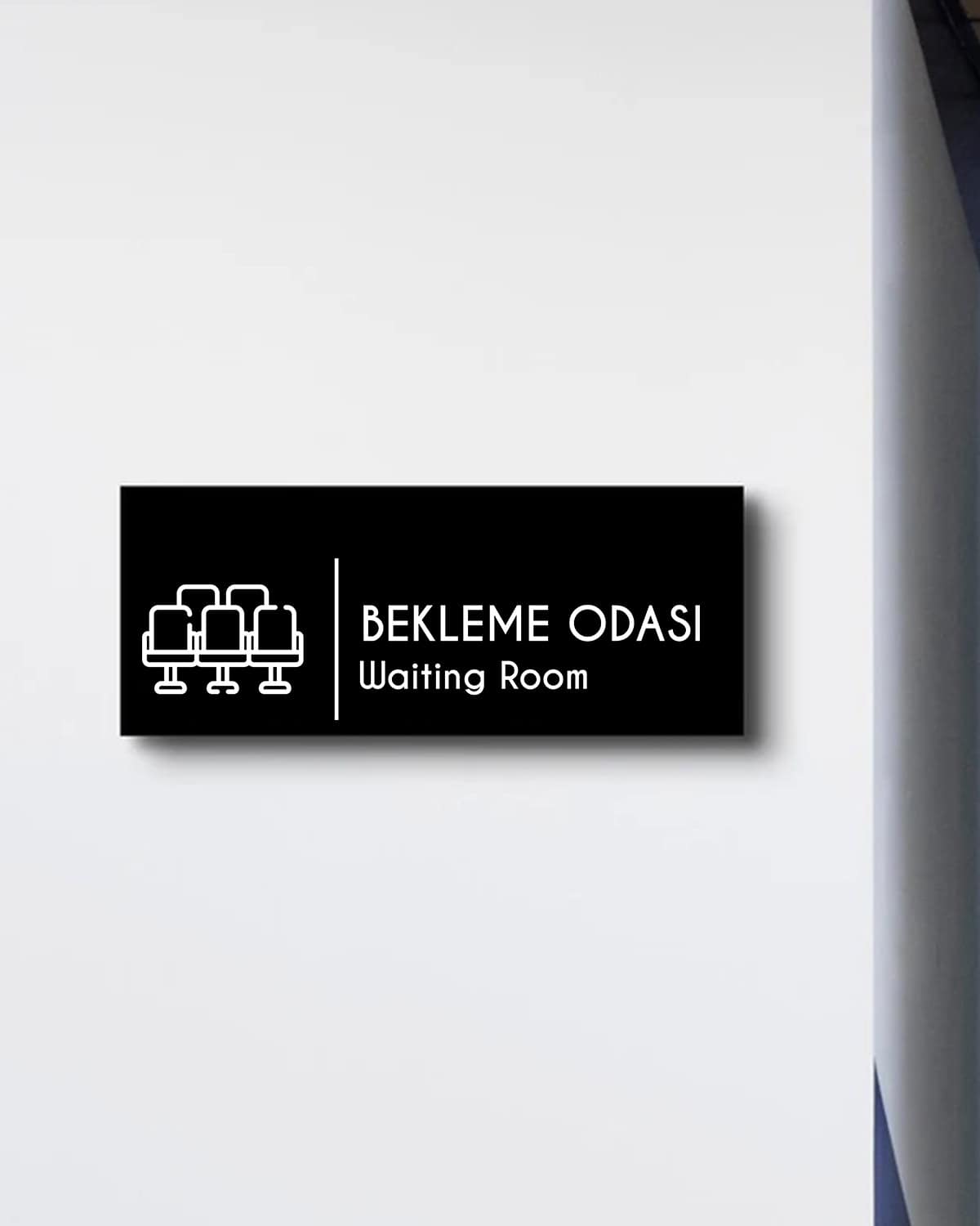 Bekleme Odası Kapı Tabelası