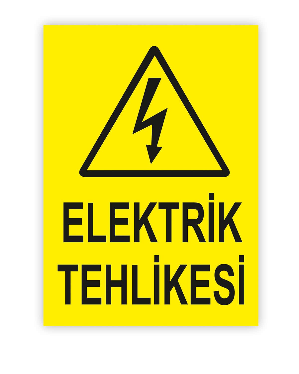 Elektrik Tehlikesi Levhası