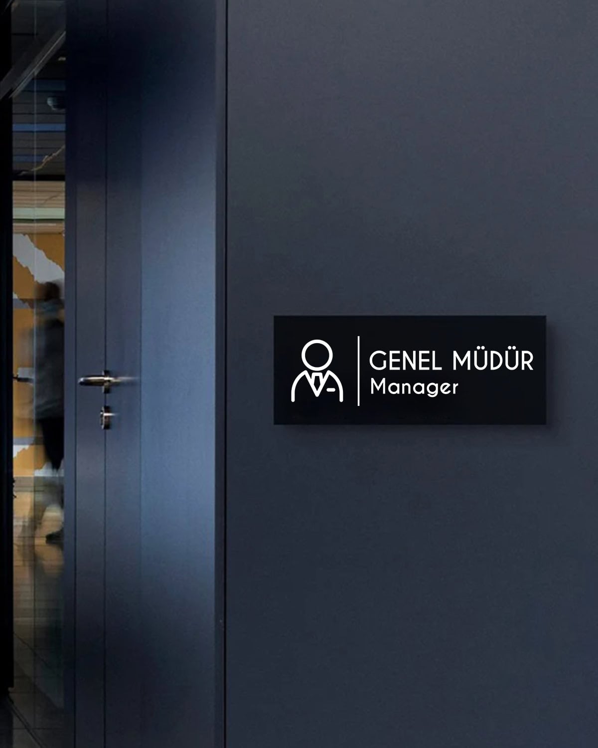 Genel Müdür Kapı Tabelası