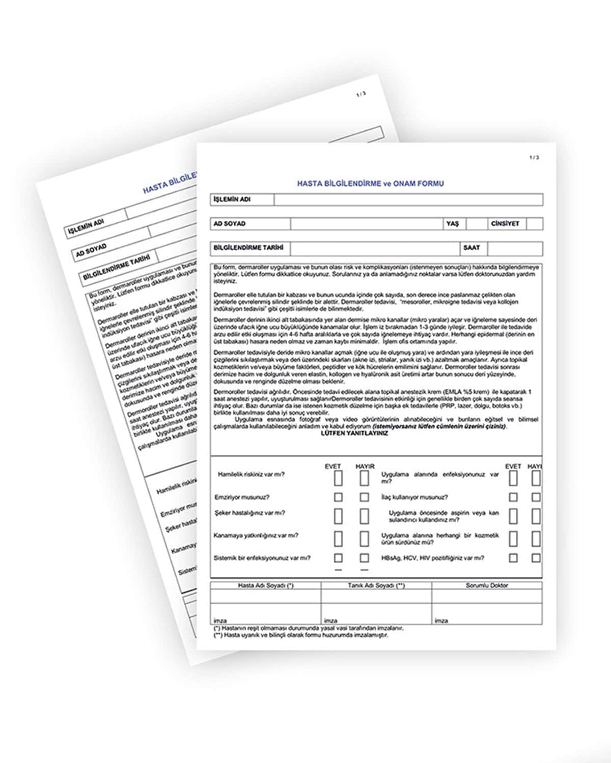 Hasta Bilgi Formu