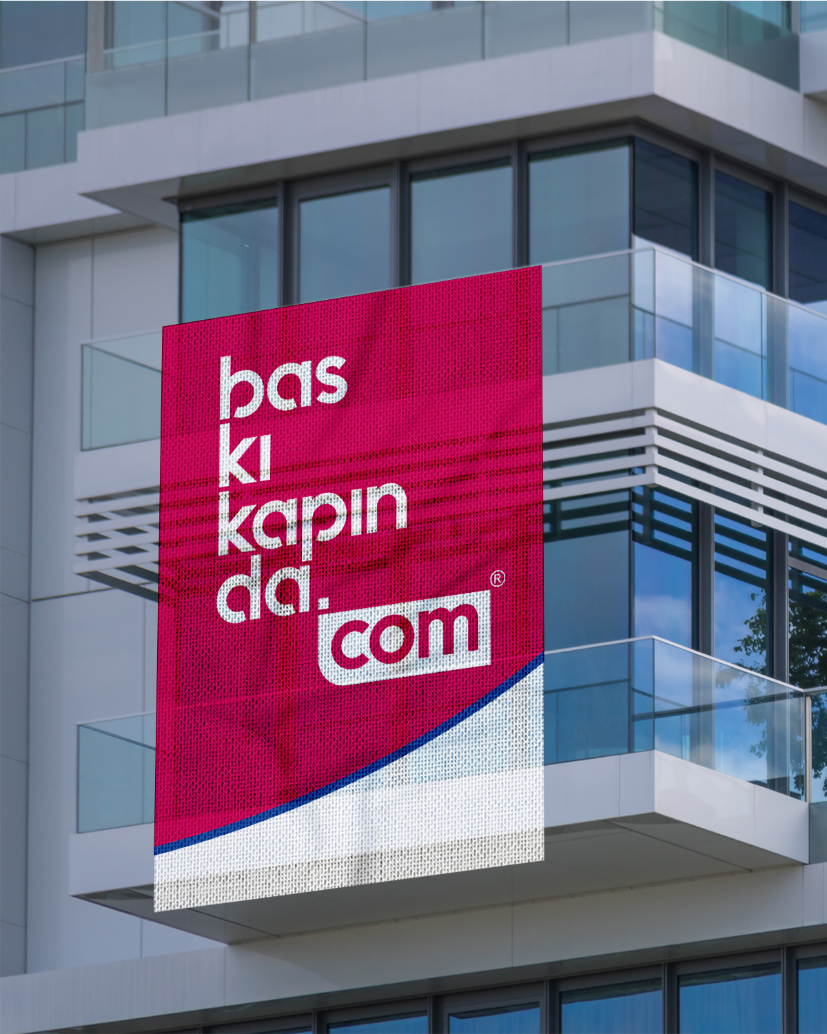 Raşel Kumaş Büyük Boy Balkon Afişi