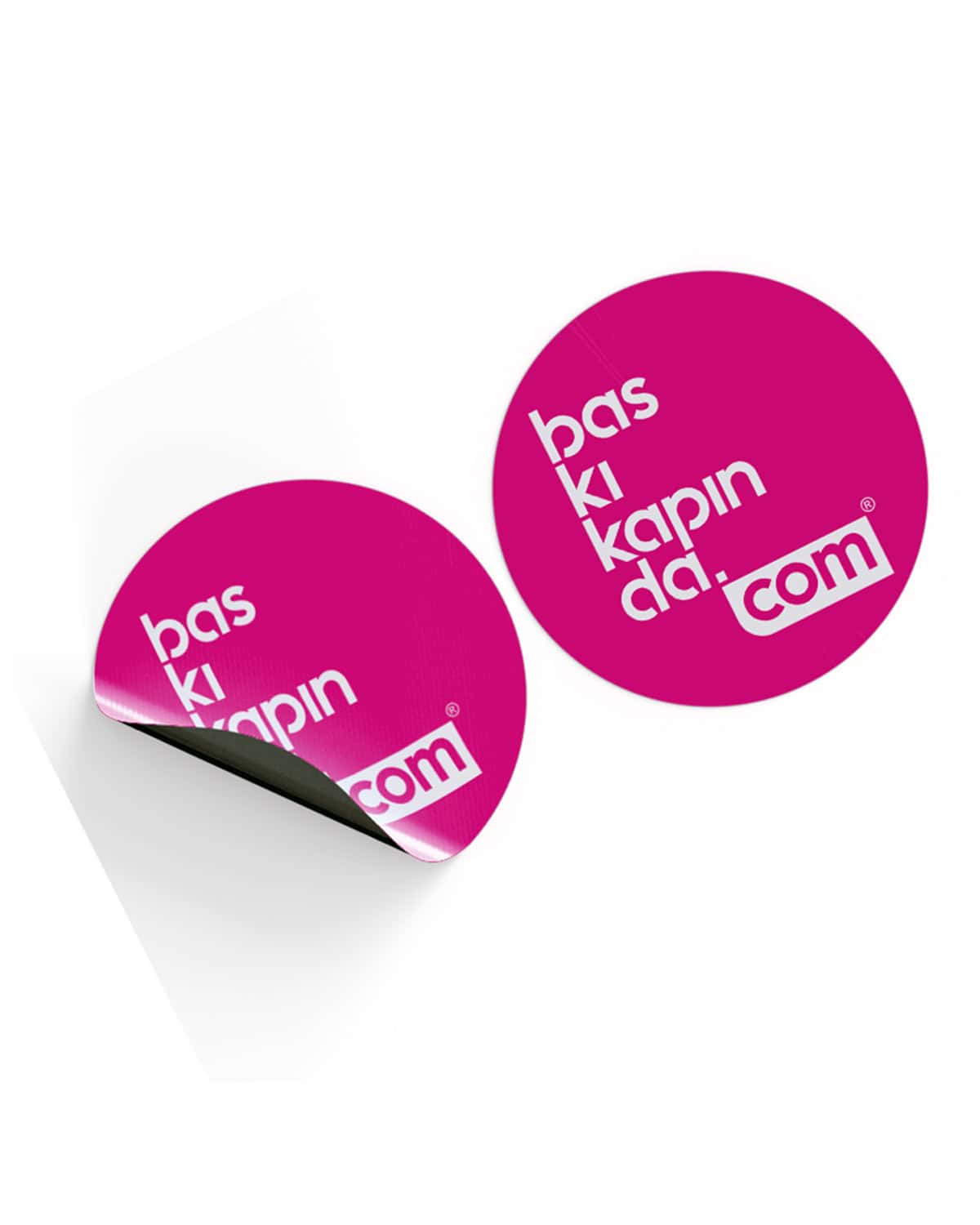 Renkli Kuşe Sticker - Etiket