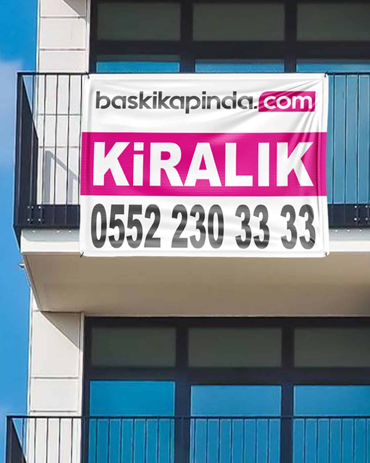 440 Gr. Avrupa Vinil Branda Emlak Afişi