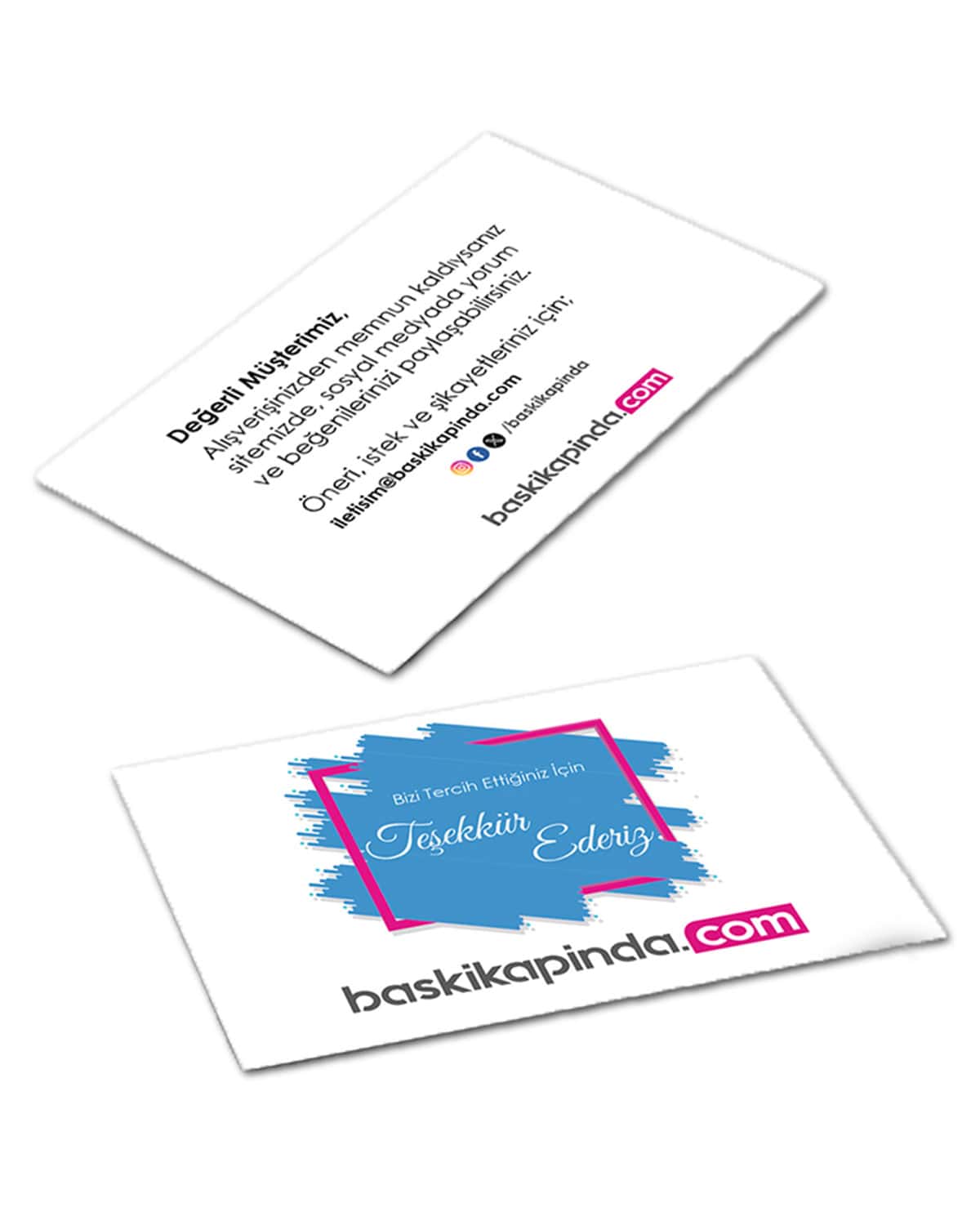 Teşekkür - Not Kartı