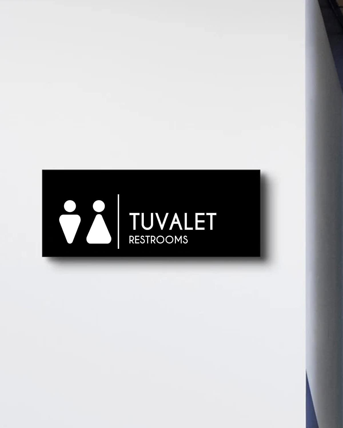 Tuvalet Kapı Tabelası