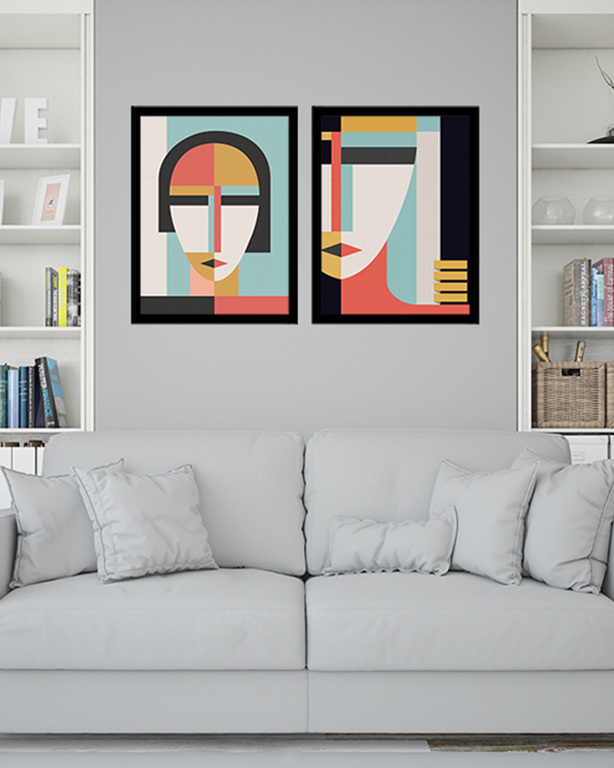 Woman İkili MDF Tablo