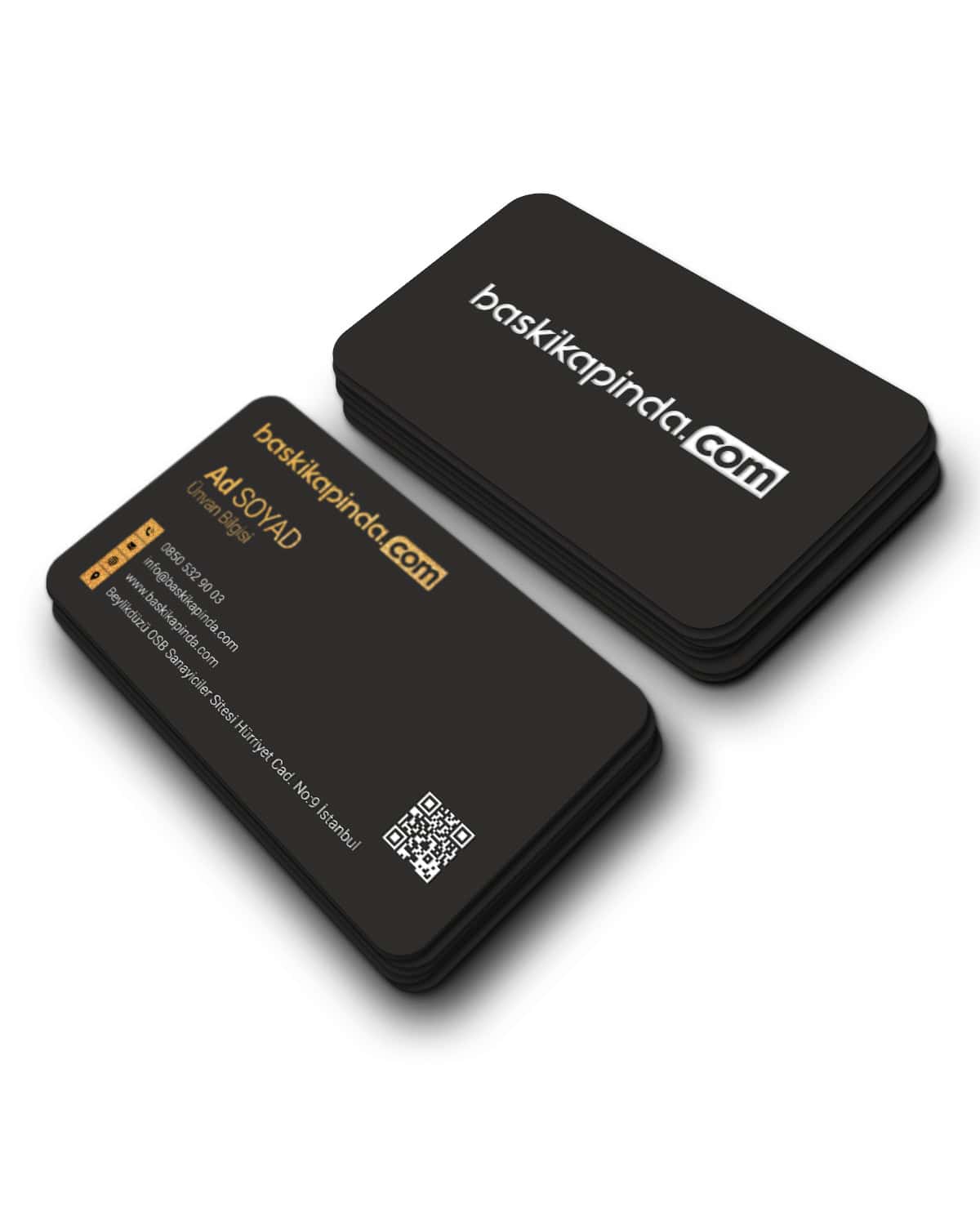 Yaldızlı Bristol Kartvizit